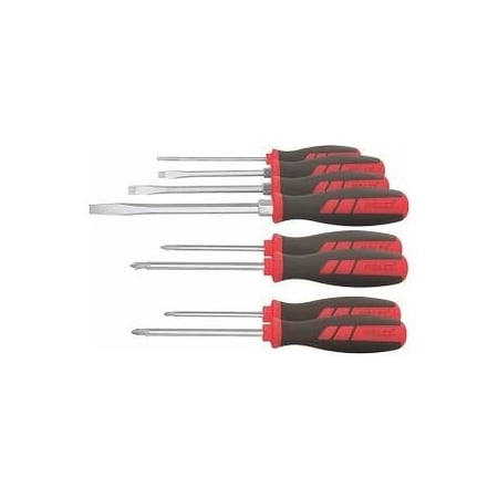 Holex Slotted/Phillips/Pozidriv Screwdriver Set, 6 Pc 667332 4/2/2